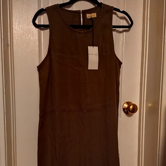 Thread & Supply Feria Dress Olive S NWOT - Picture 2 of 7